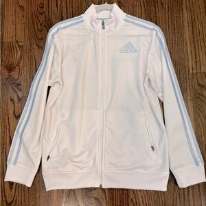 Kids white and baby blue track jacket (18-20)